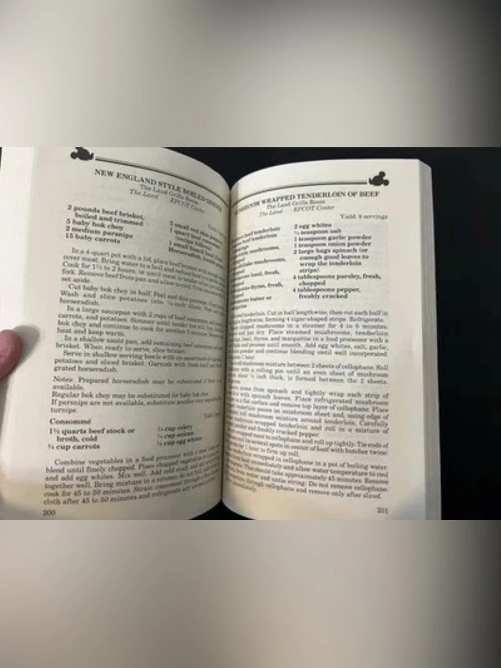 Vintage Disney Recipe Book Mickey’s Gourmet Cookbook 1994 First Edition